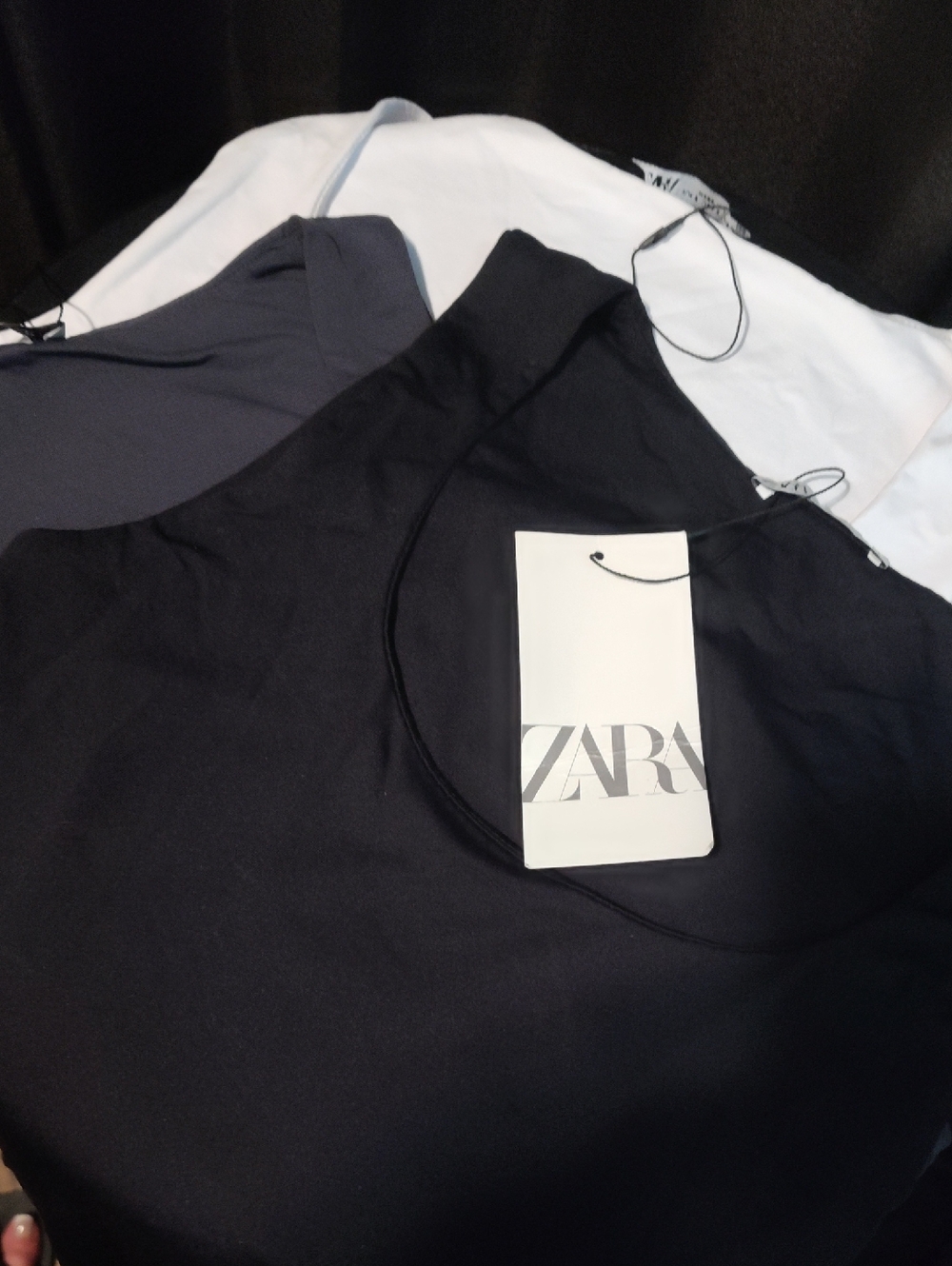 ZARA Womens " Tanks Lot Of 3 Tanks" Black , Grey & White BNWT 🤍